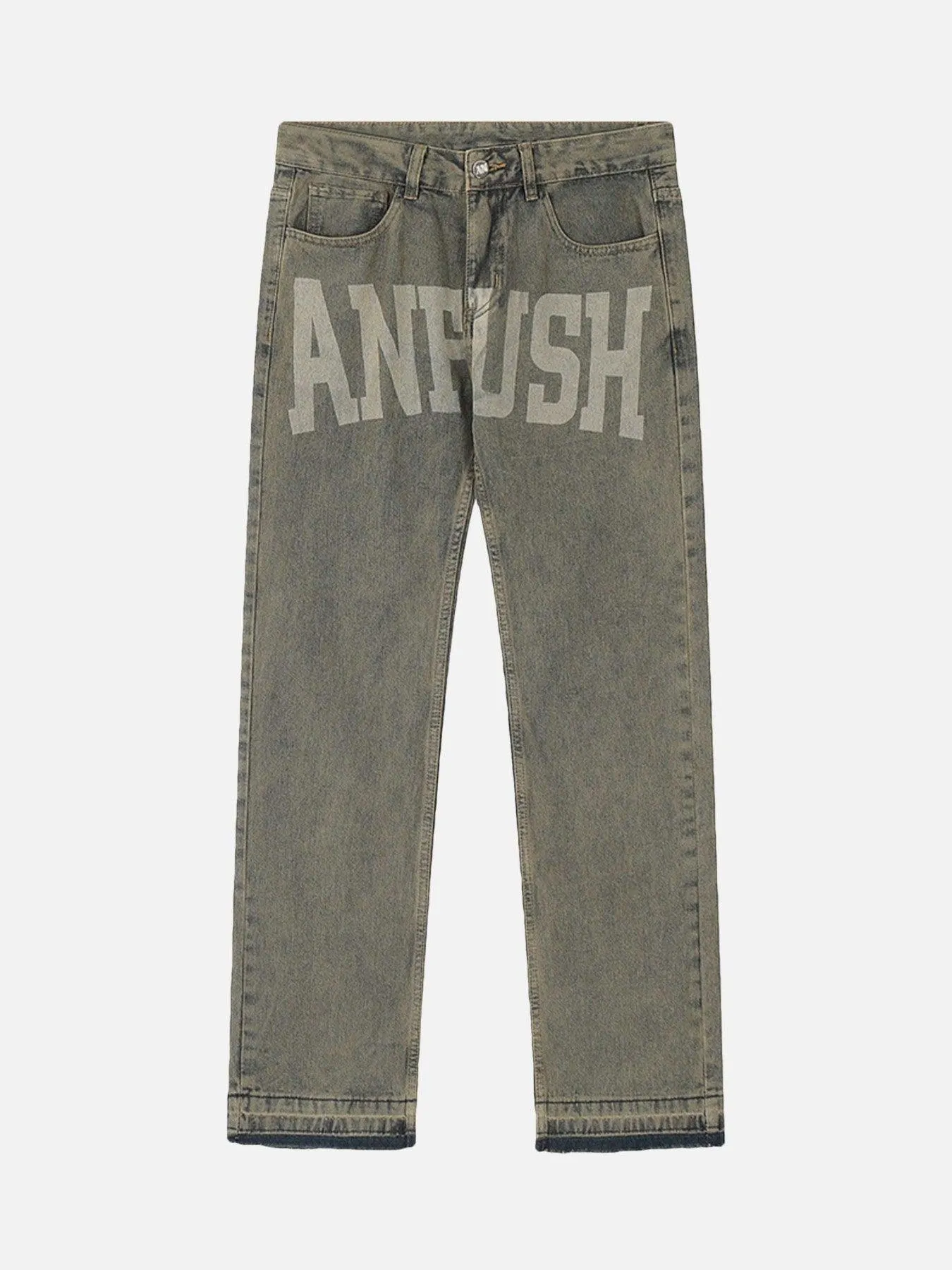 1984 American Vintage Letter Print Jeans - 1722