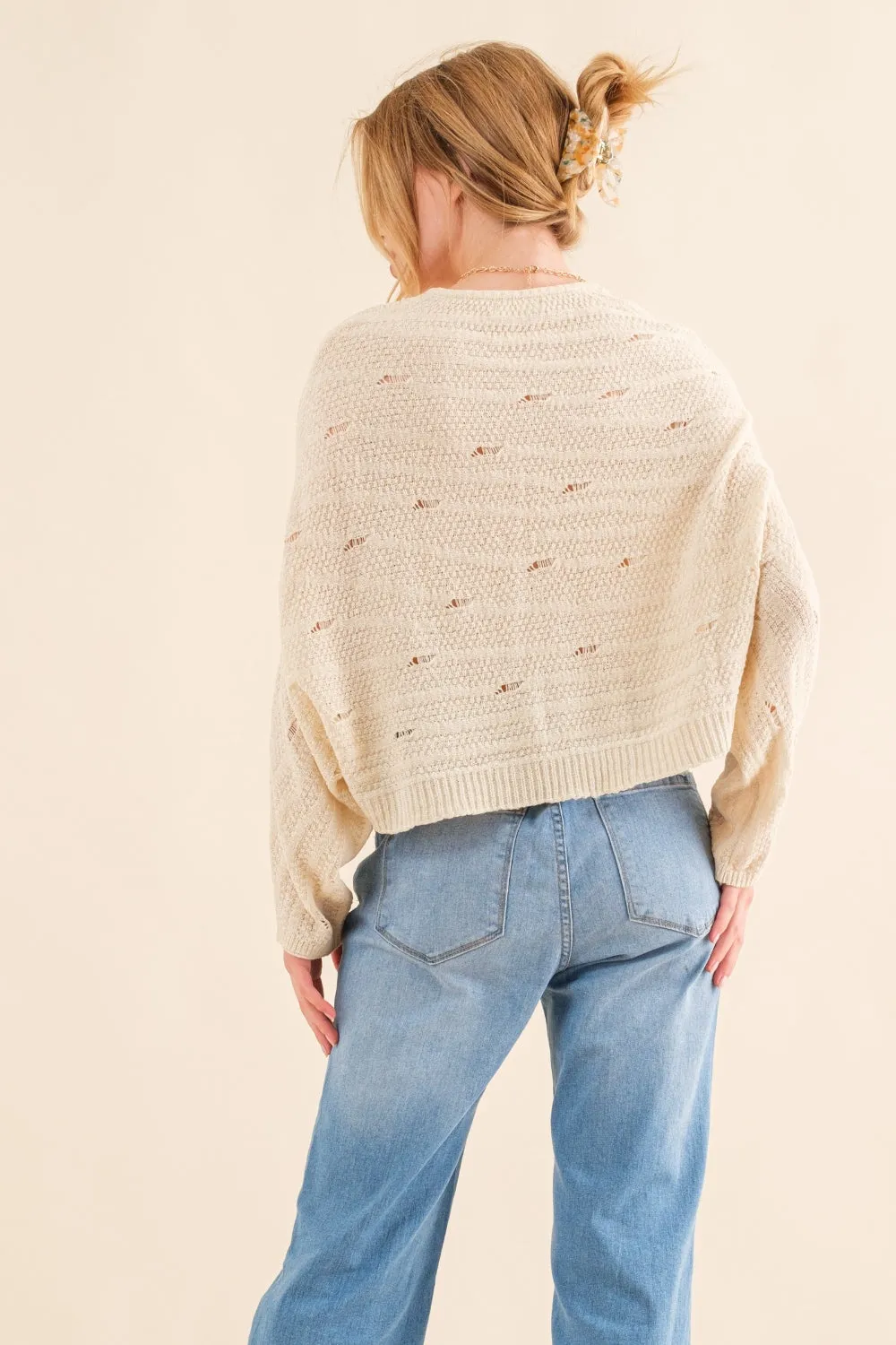 Aileen - Dolman Sleeves Sweater - Natural - Exclusively Online