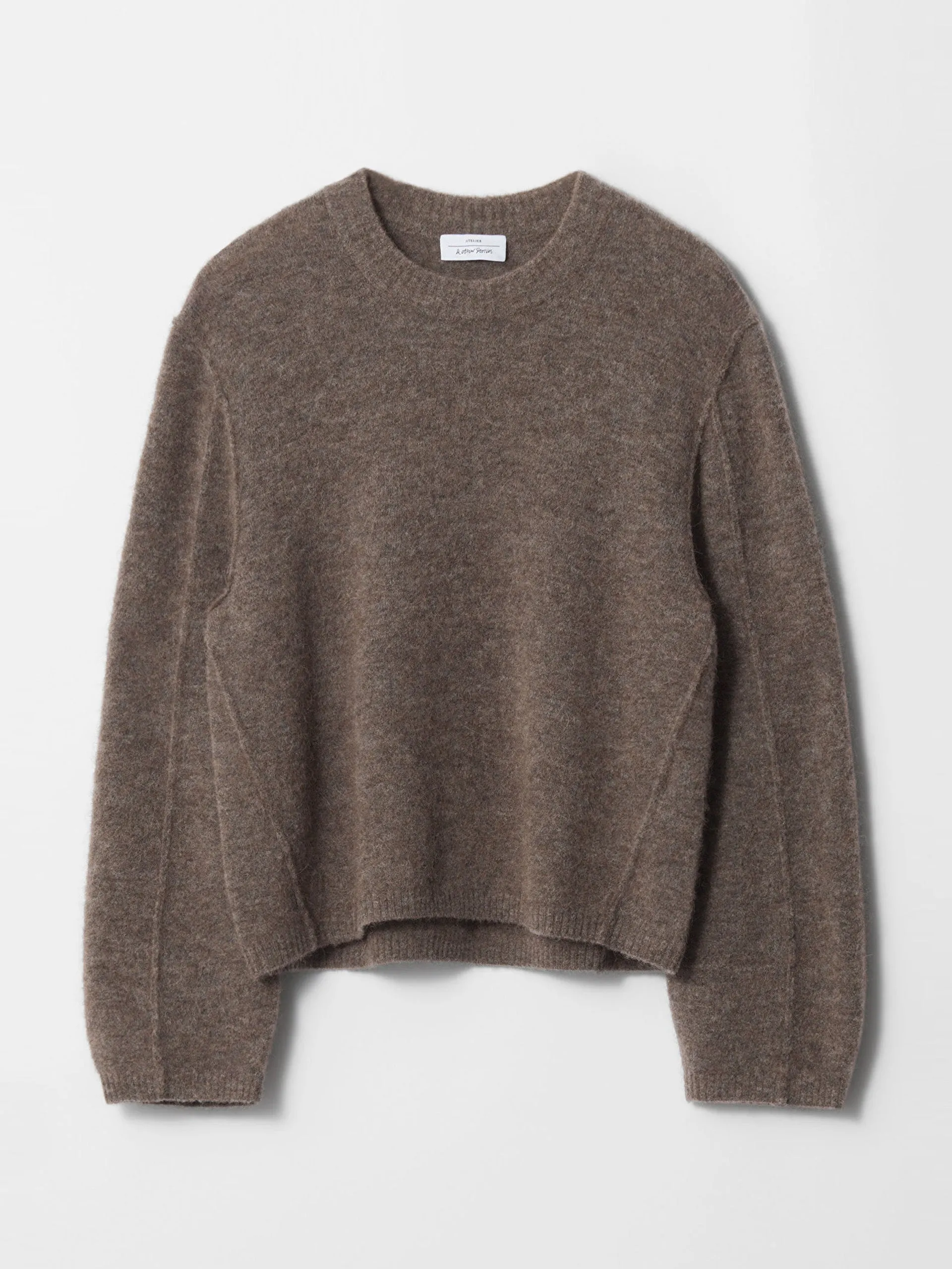 Alpaca-blend knit jumper