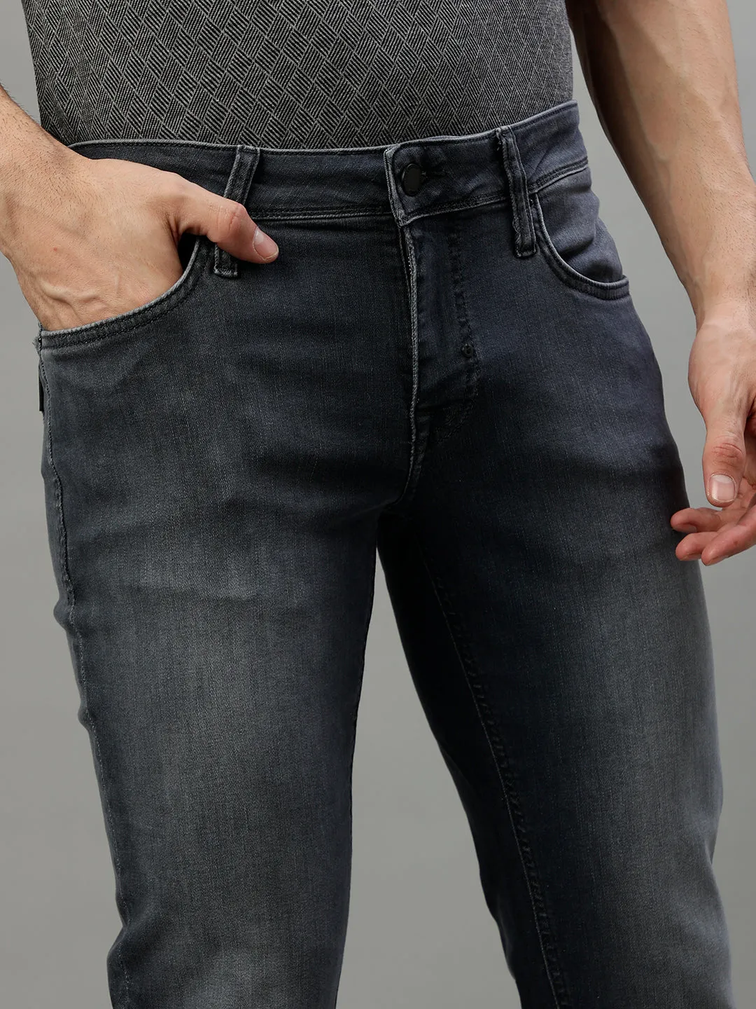 Antony Morato Men Solid Tapered Fit Jeans