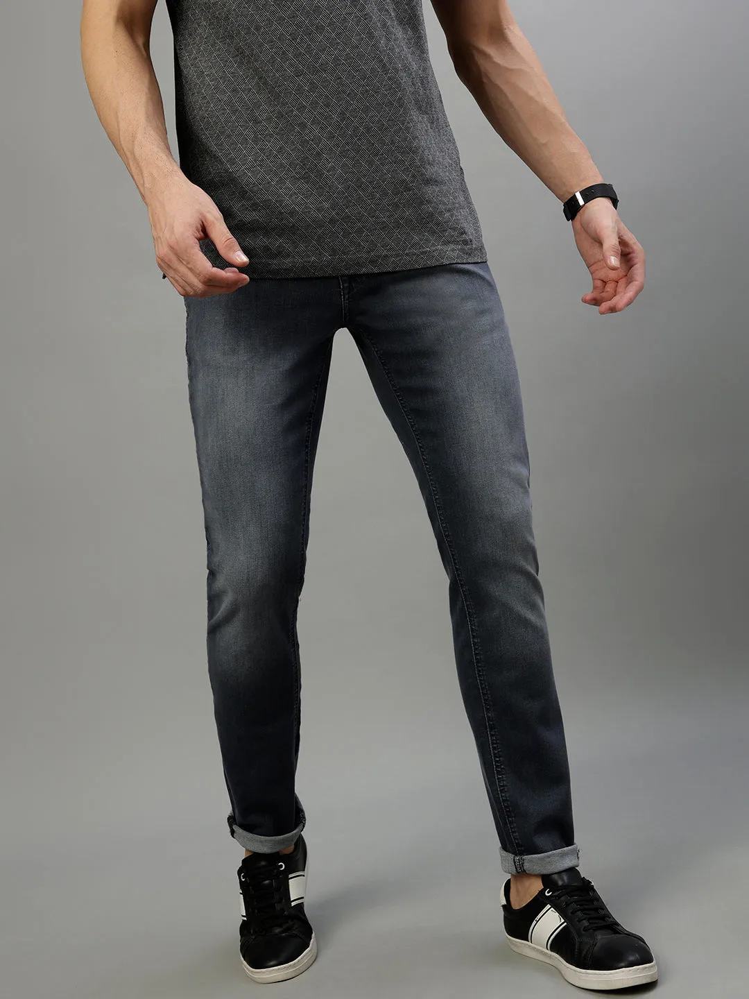 Antony Morato Men Solid Tapered Fit Jeans