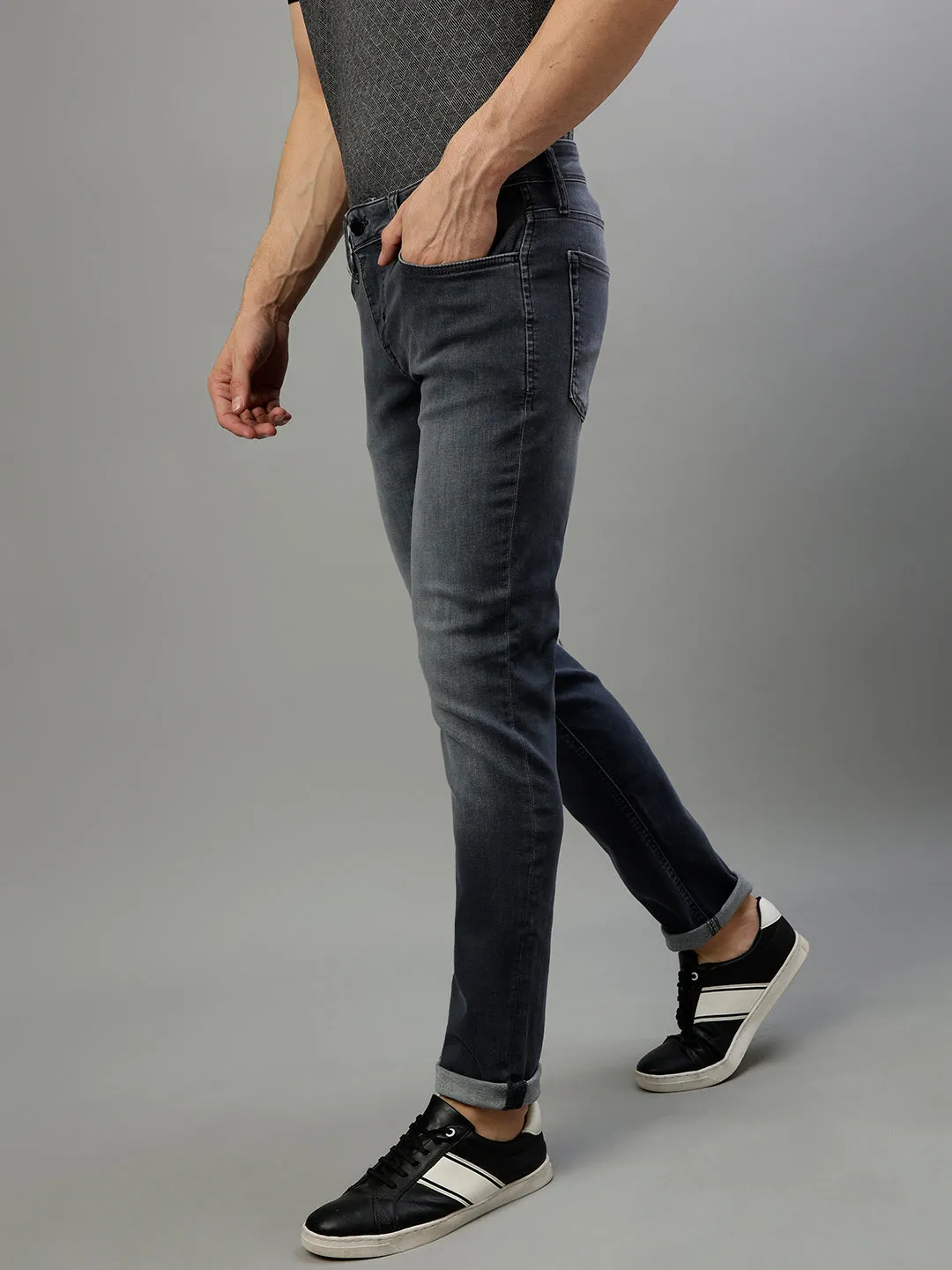 Antony Morato Men Solid Tapered Fit Jeans