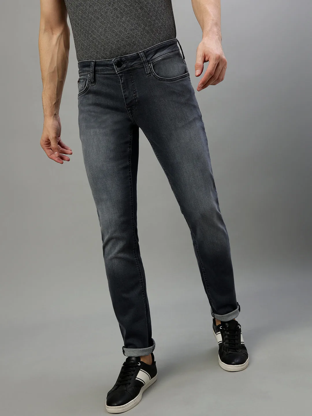 Antony Morato Men Solid Tapered Fit Jeans