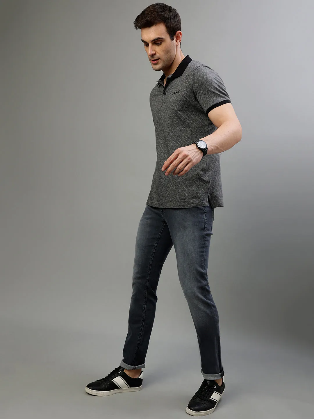 Antony Morato Men Solid Tapered Fit Jeans