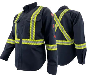 Atlas Guardian® Hi-Vis FR / AR Work Shirt 404STNB