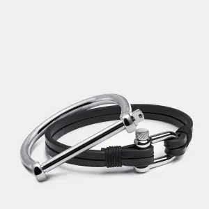 Bangle Silver & Kellmore Black