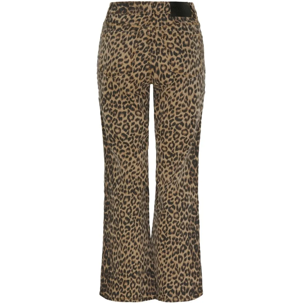 Betsy High Waisted Jeans Leopard