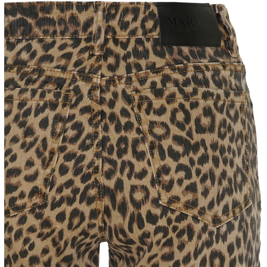 Betsy High Waisted Jeans Leopard