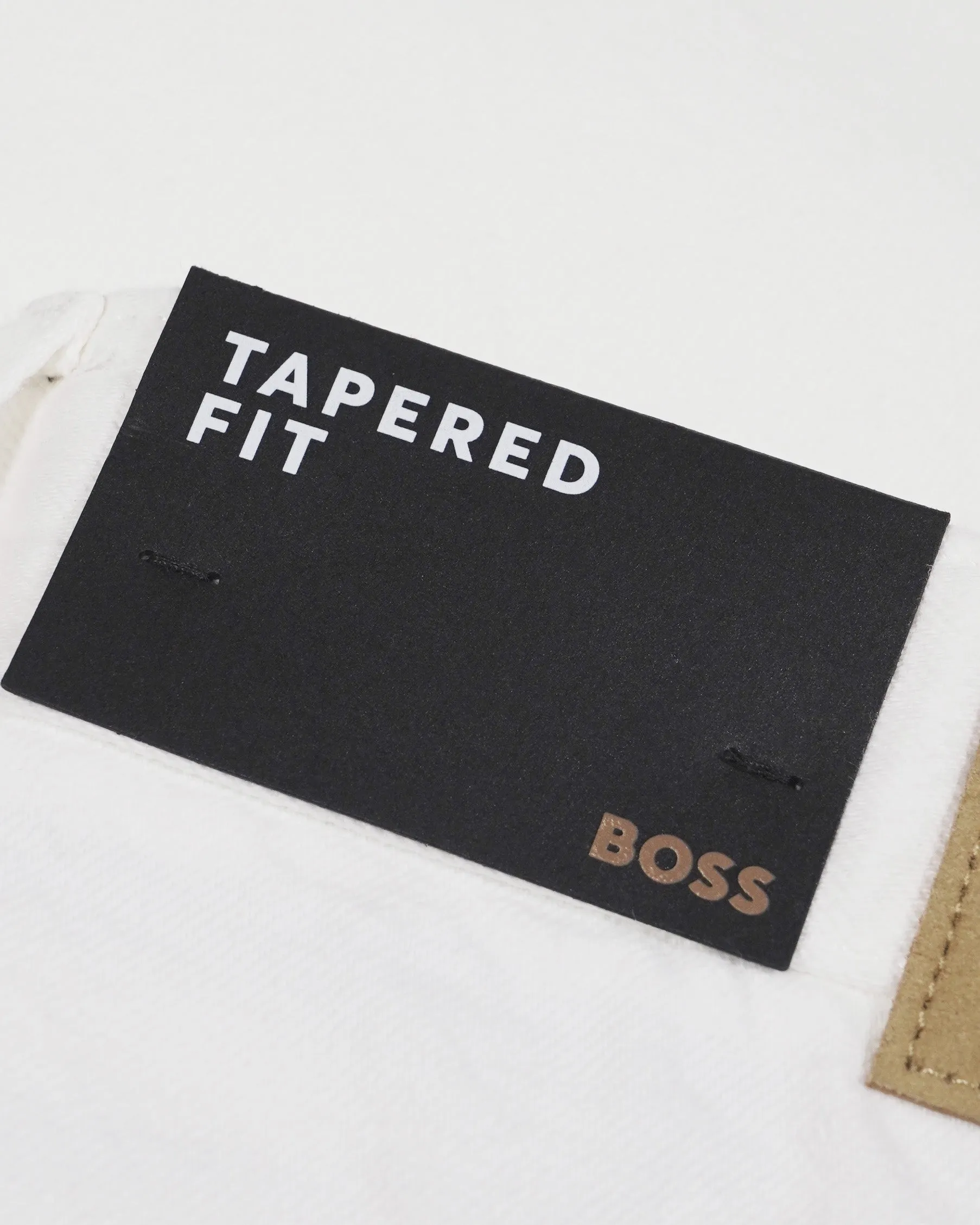 Boss Tapered Fit Taber Jeans - White