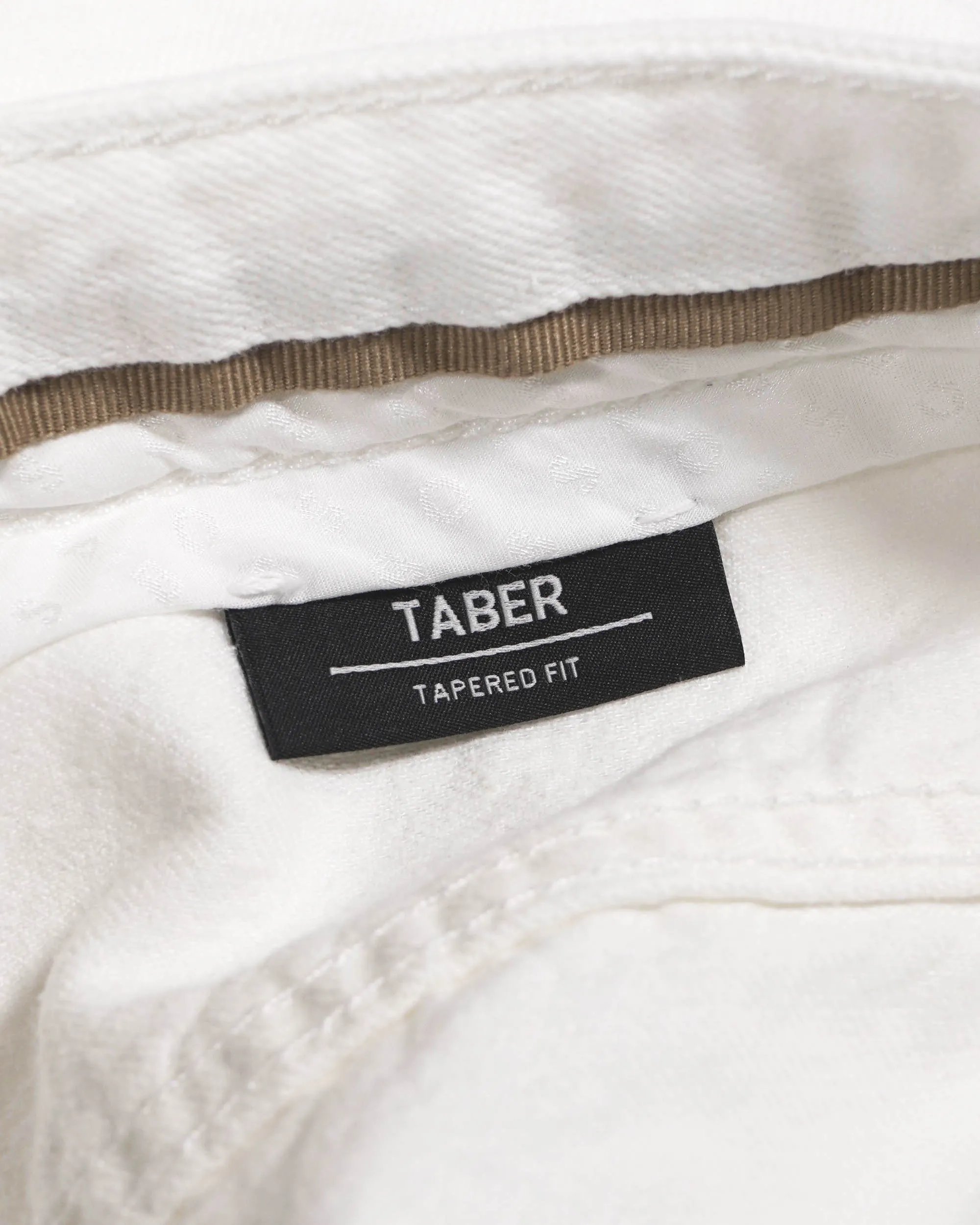 Boss Tapered Fit Taber Jeans - White