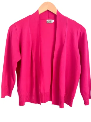 Bright Winter Pink Open Cardigan