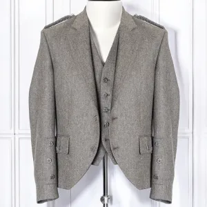 Brown Herringbone Tweed Braemar Jacket & Waistcoat