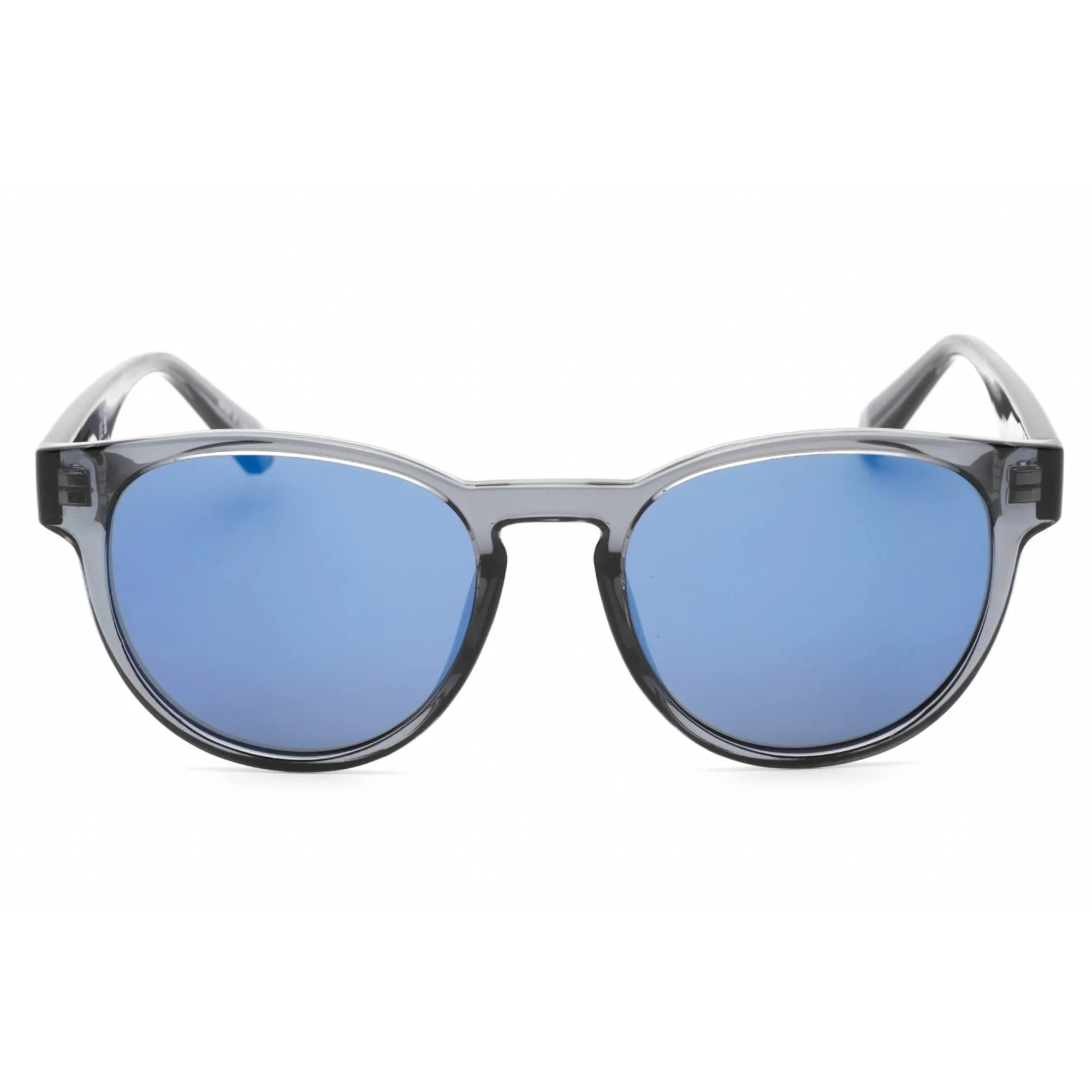 Calvin Klein Jeans Unisex Sunglasses - Transparent Grey Plastic Round | CKJ22609S 050