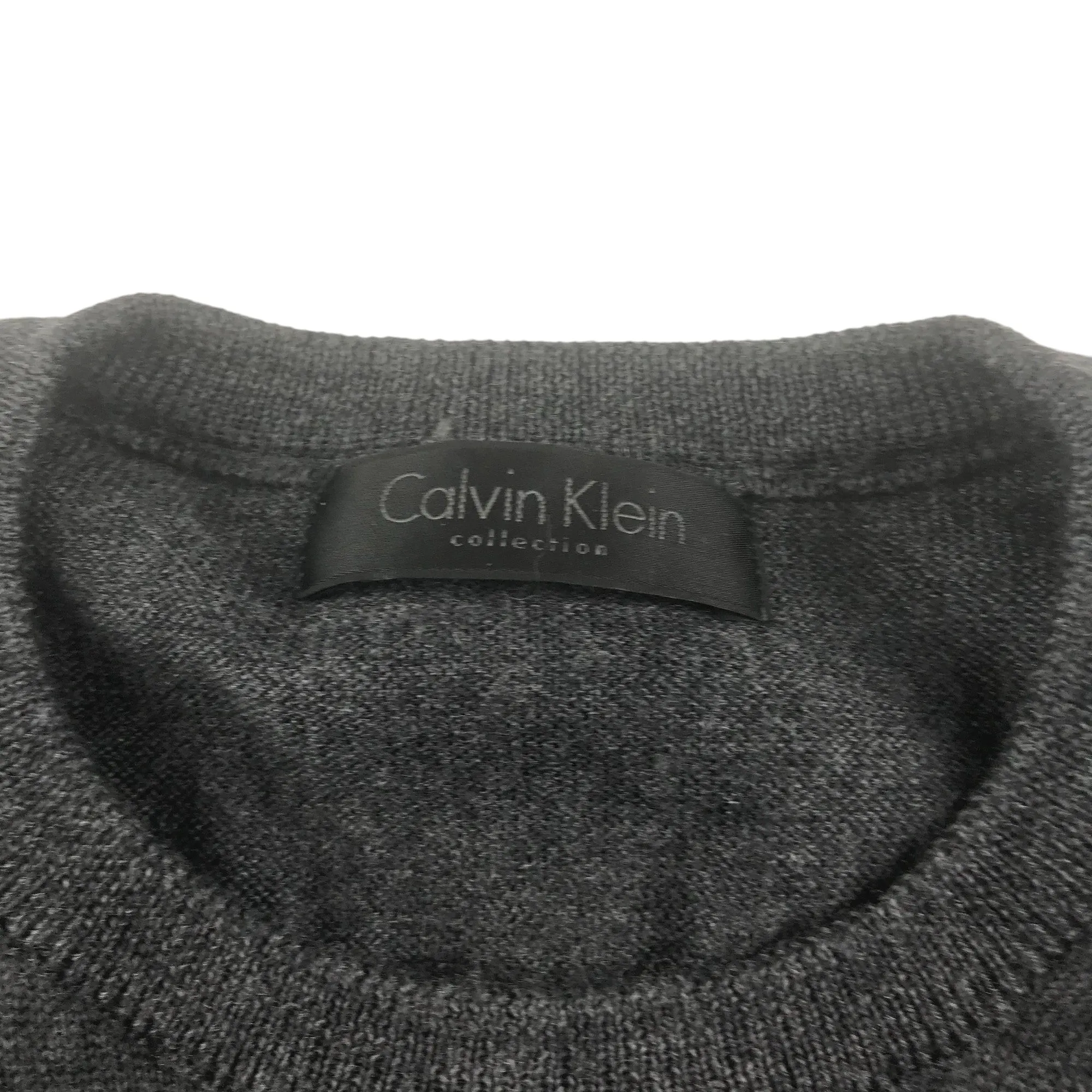 Calvin Klein jumper size M grey long sleeve merino wool