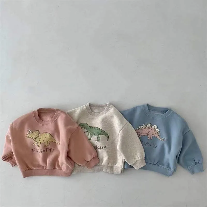 Cotton Dinosaur Round Neck Sweatshirt