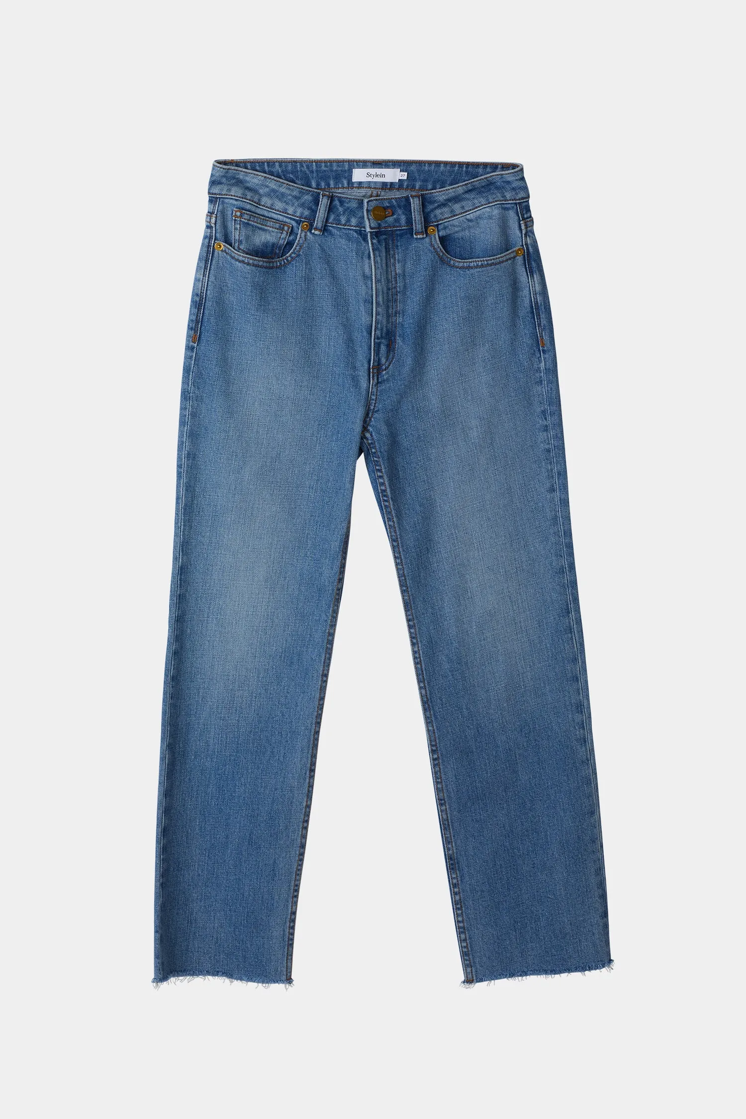 CROPPED STRAIGHT FIT DENIM - KINGSTON ORIGINAL BLUE