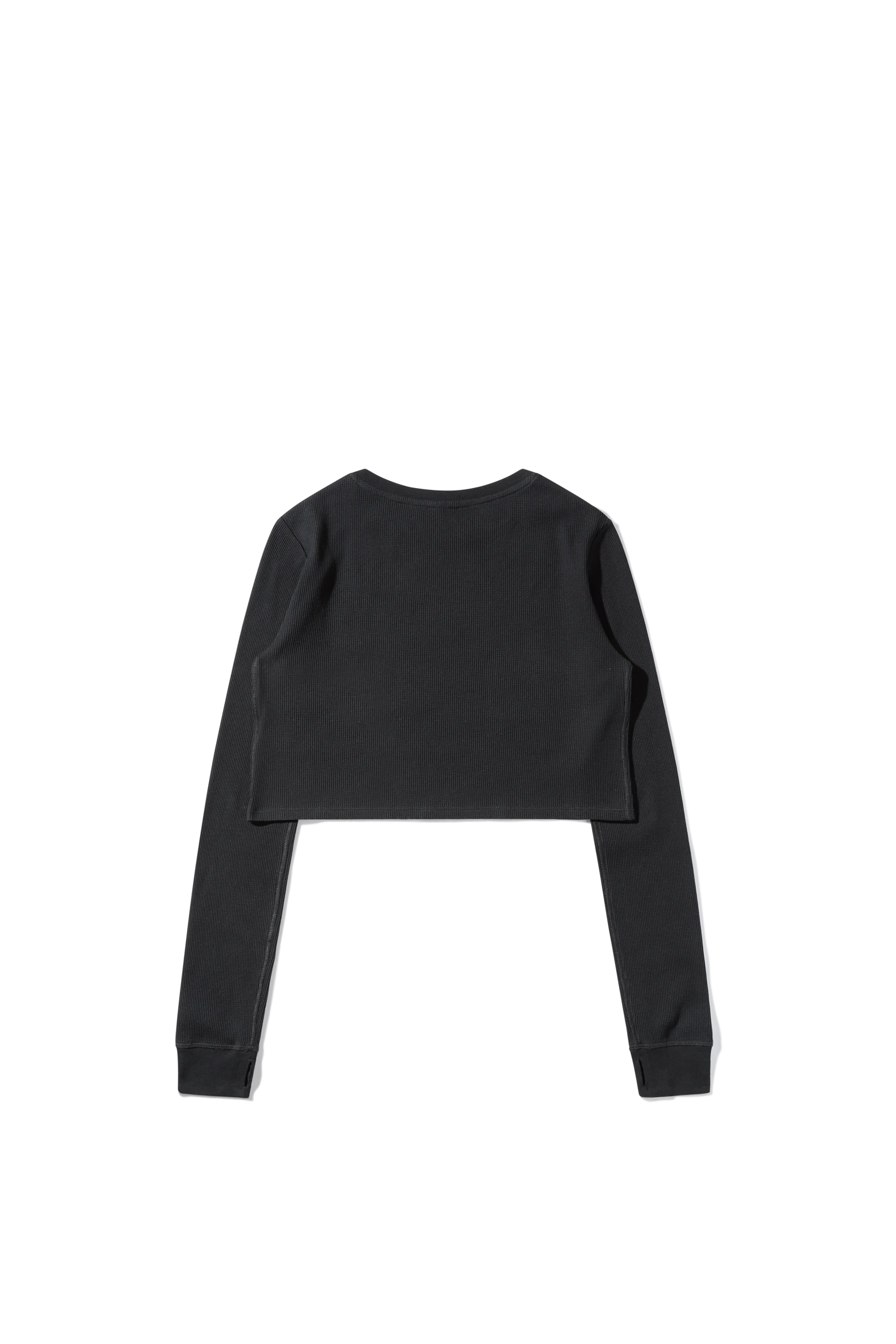 Cropped Thermal Longsleeve Tee