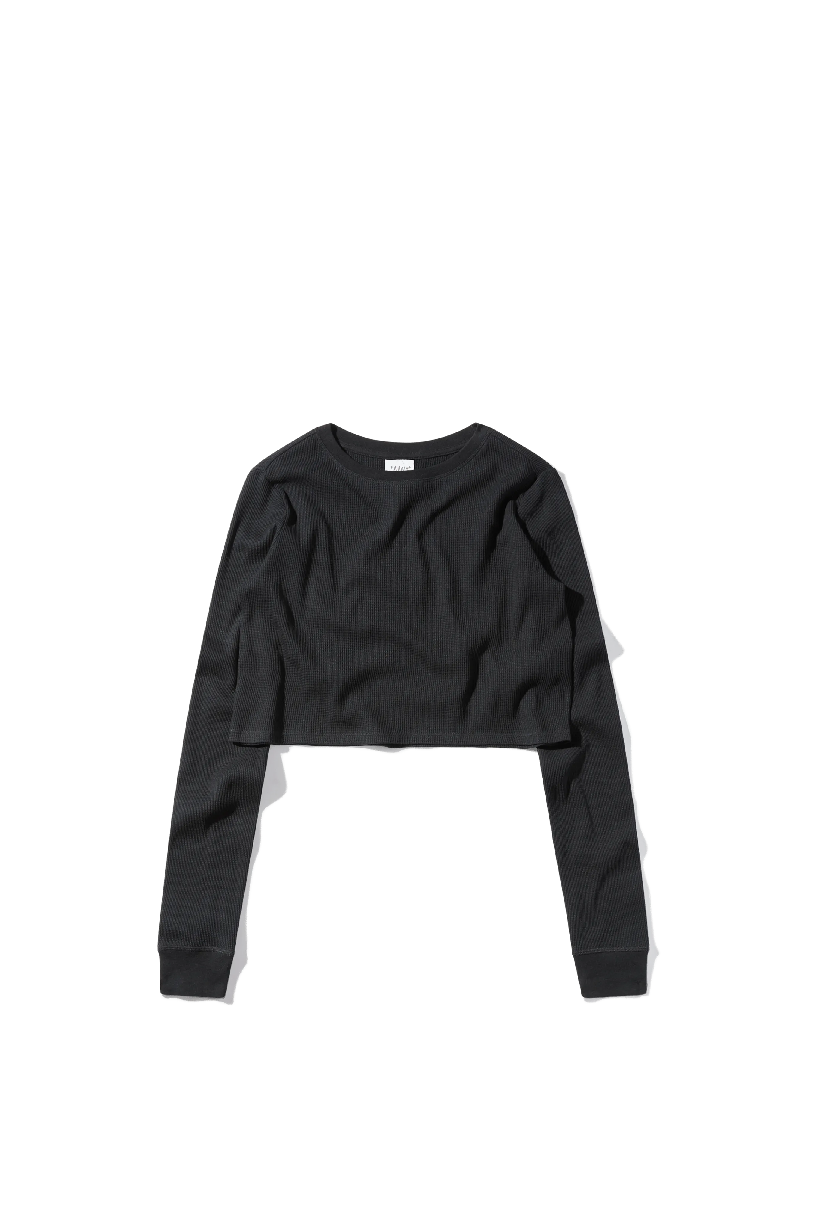 Cropped Thermal Longsleeve Tee