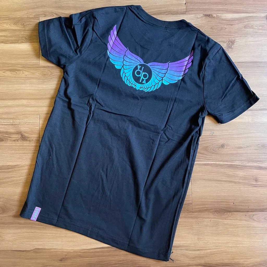 DAILY ROLLIN - Wings Black T-Shirt