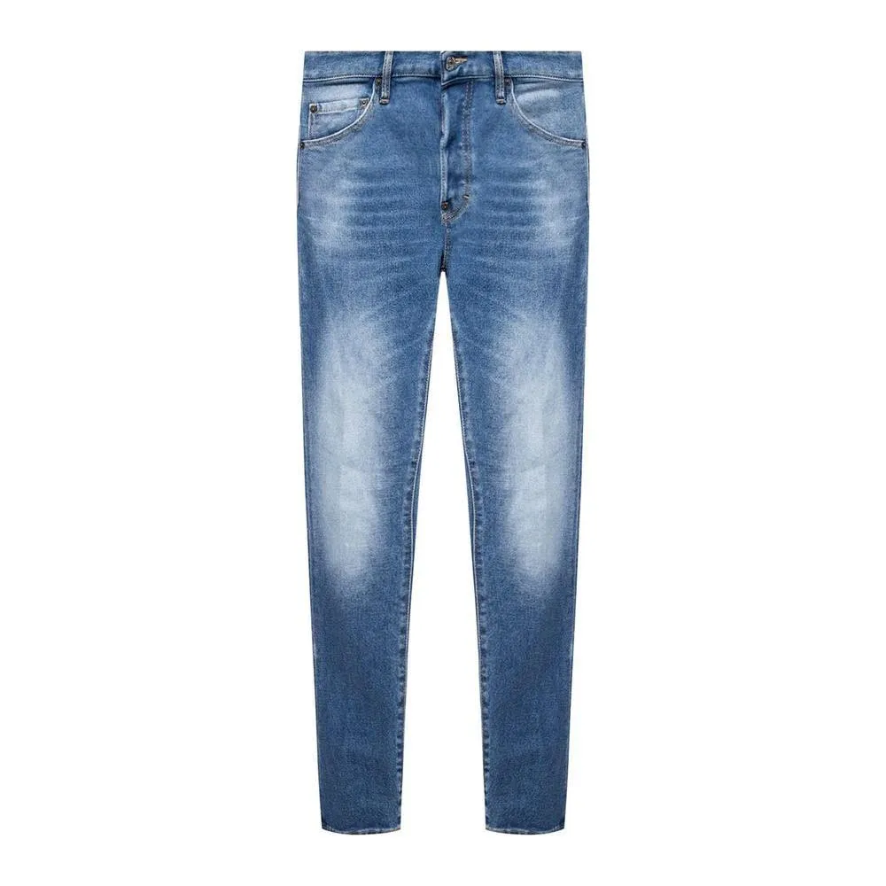 Dsquared² Blue Cotton Men's Distressed Jean