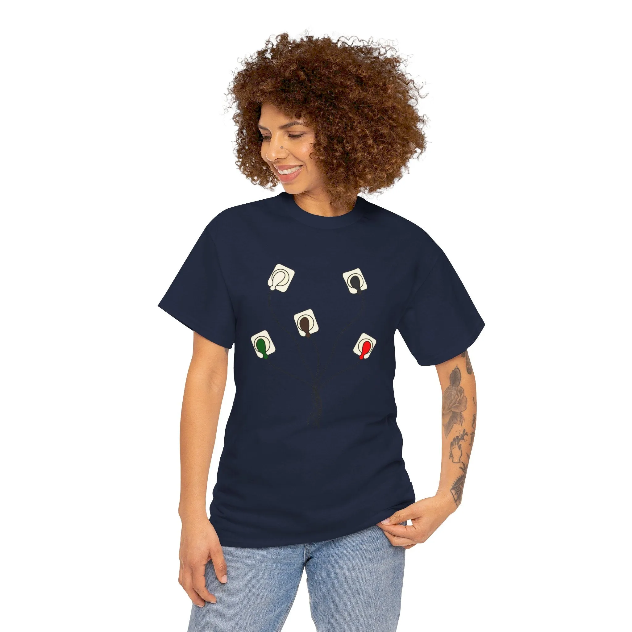 EKG Leads Unisex Heavy Cotton Tee