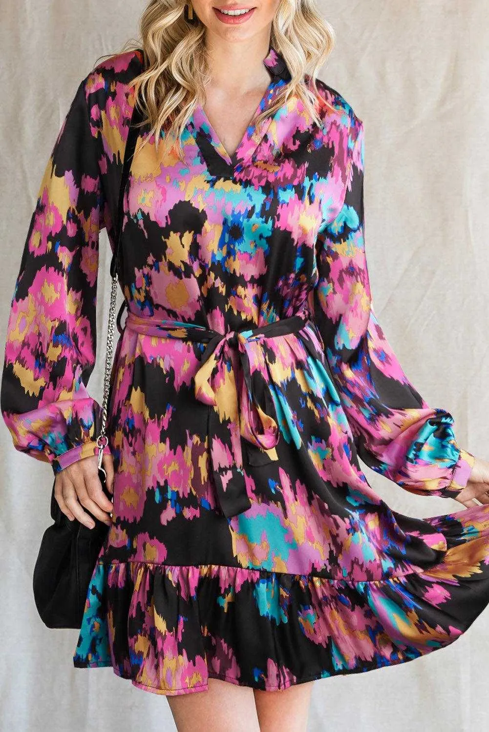 Flounce Hem Dress