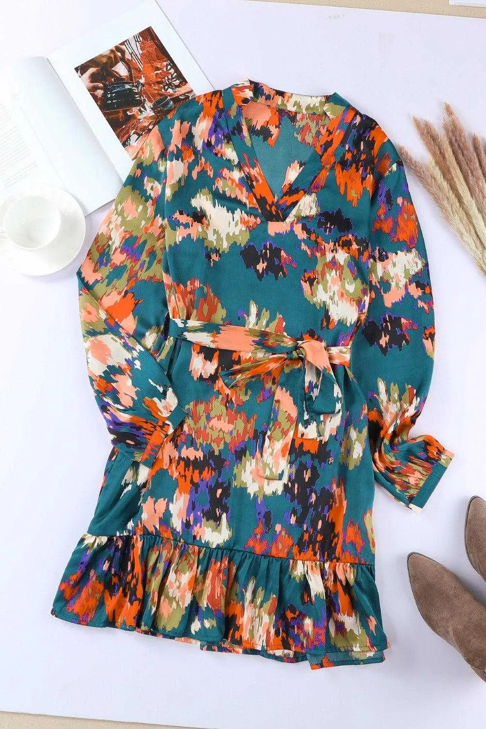 Flounce Hem Dress