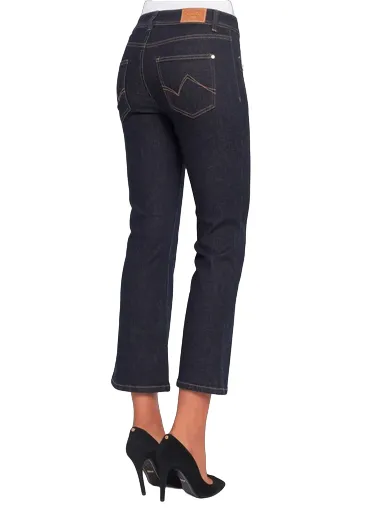 Gaudì pantalone jeans da donna corto a campana Frida 321BD26007 blu