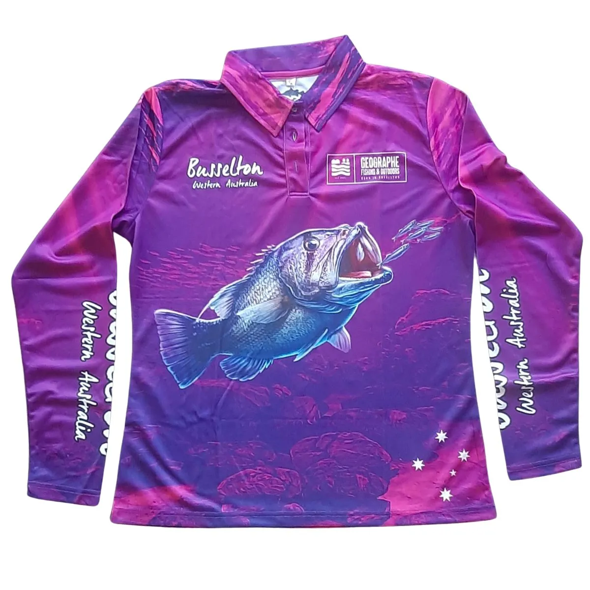 Geographe Busselton Dhufish Shirt Purple Ladies