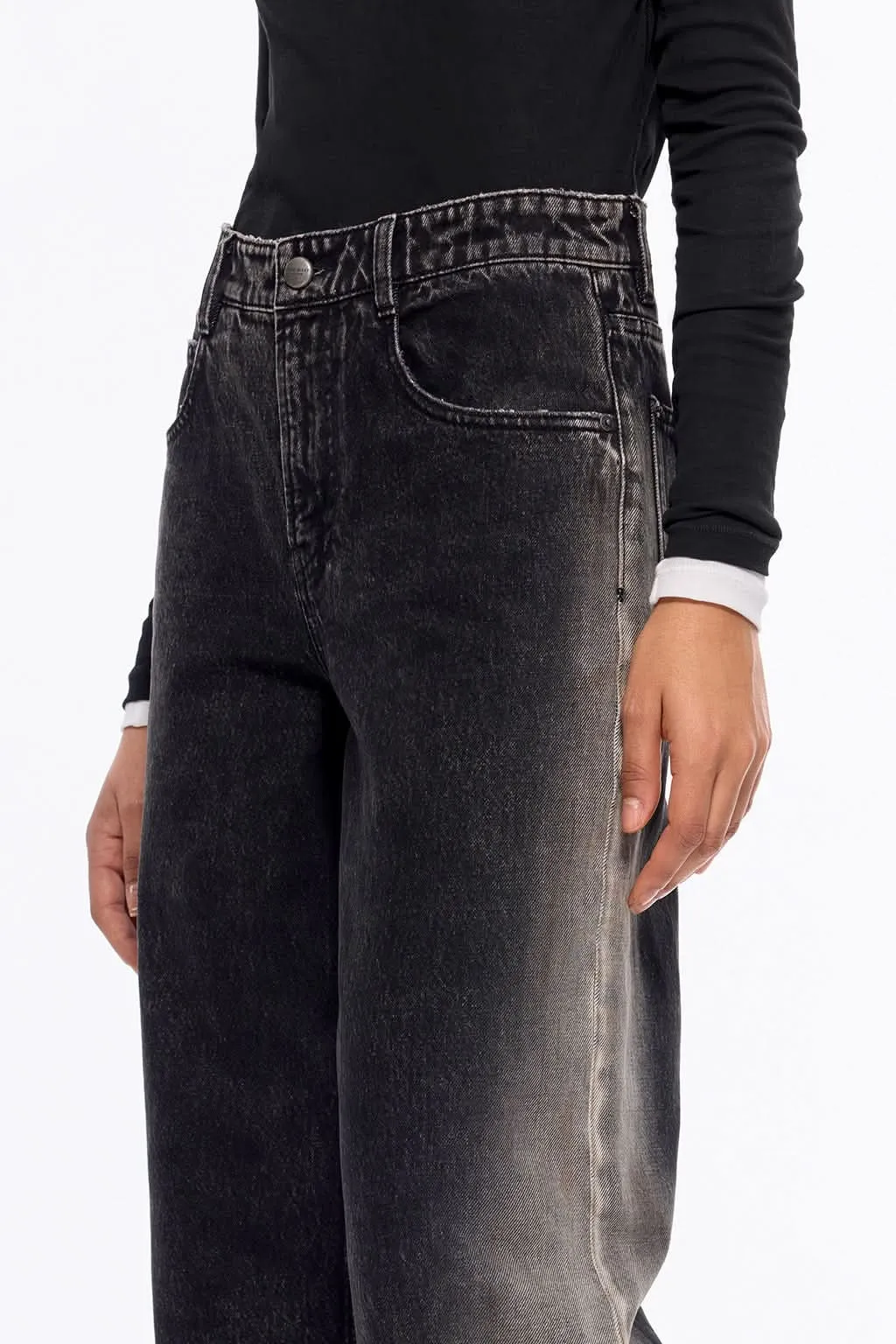 Gradient Low-Rise Wide-Leg Jeans