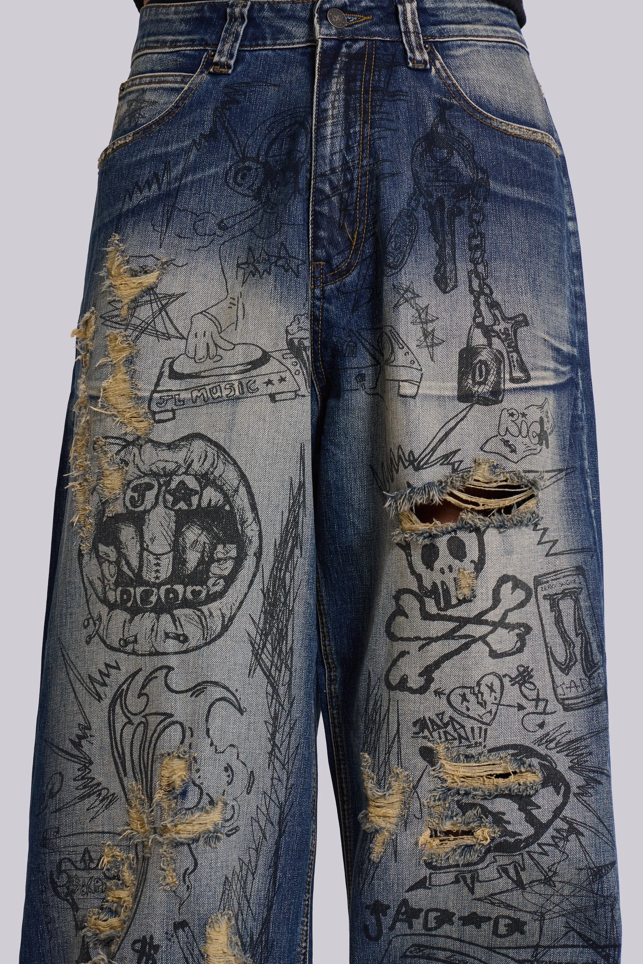 Graffiti XL Colossus Washed Jeans