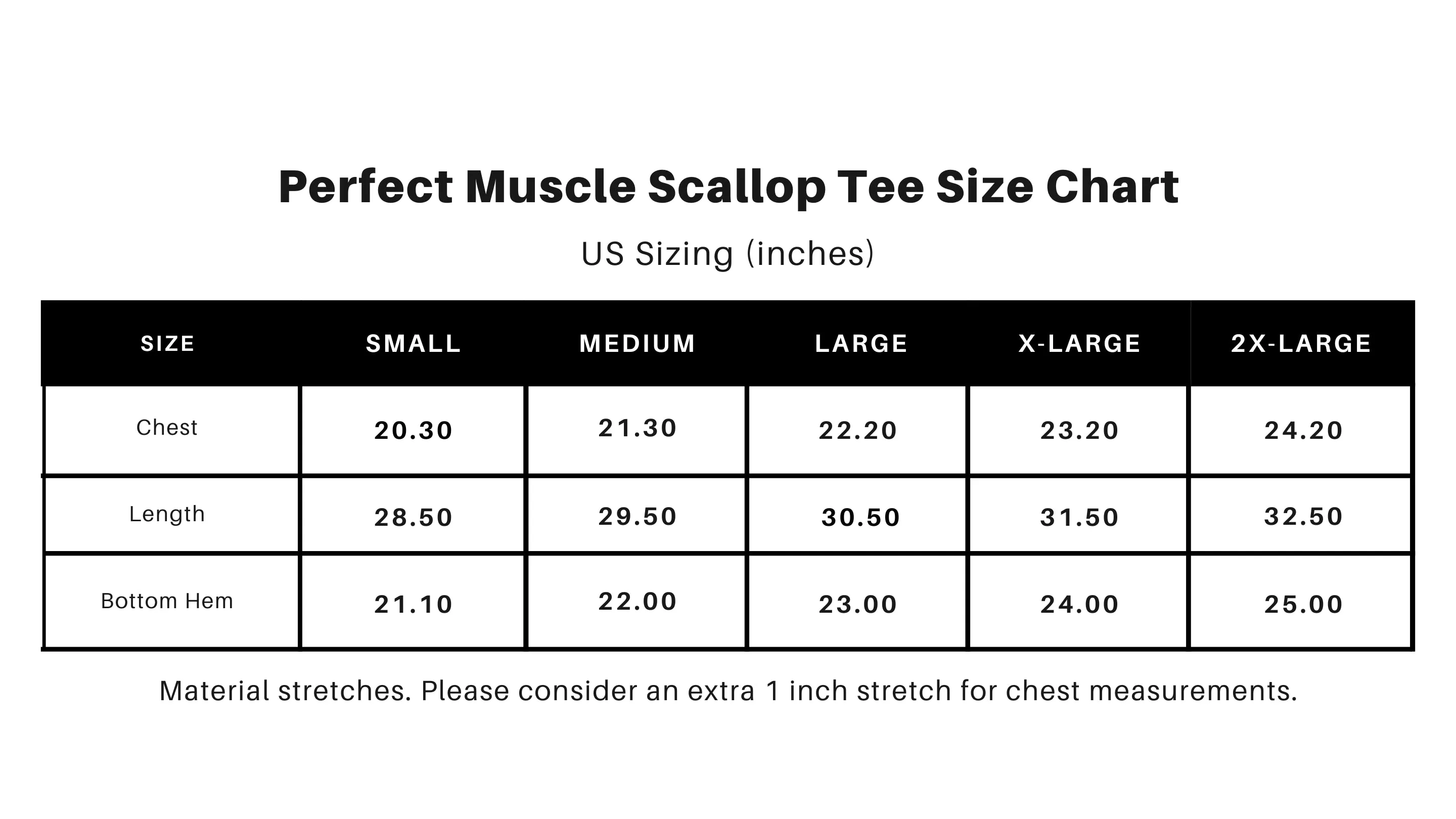 Gray Perfect Muscle Scallop Tee