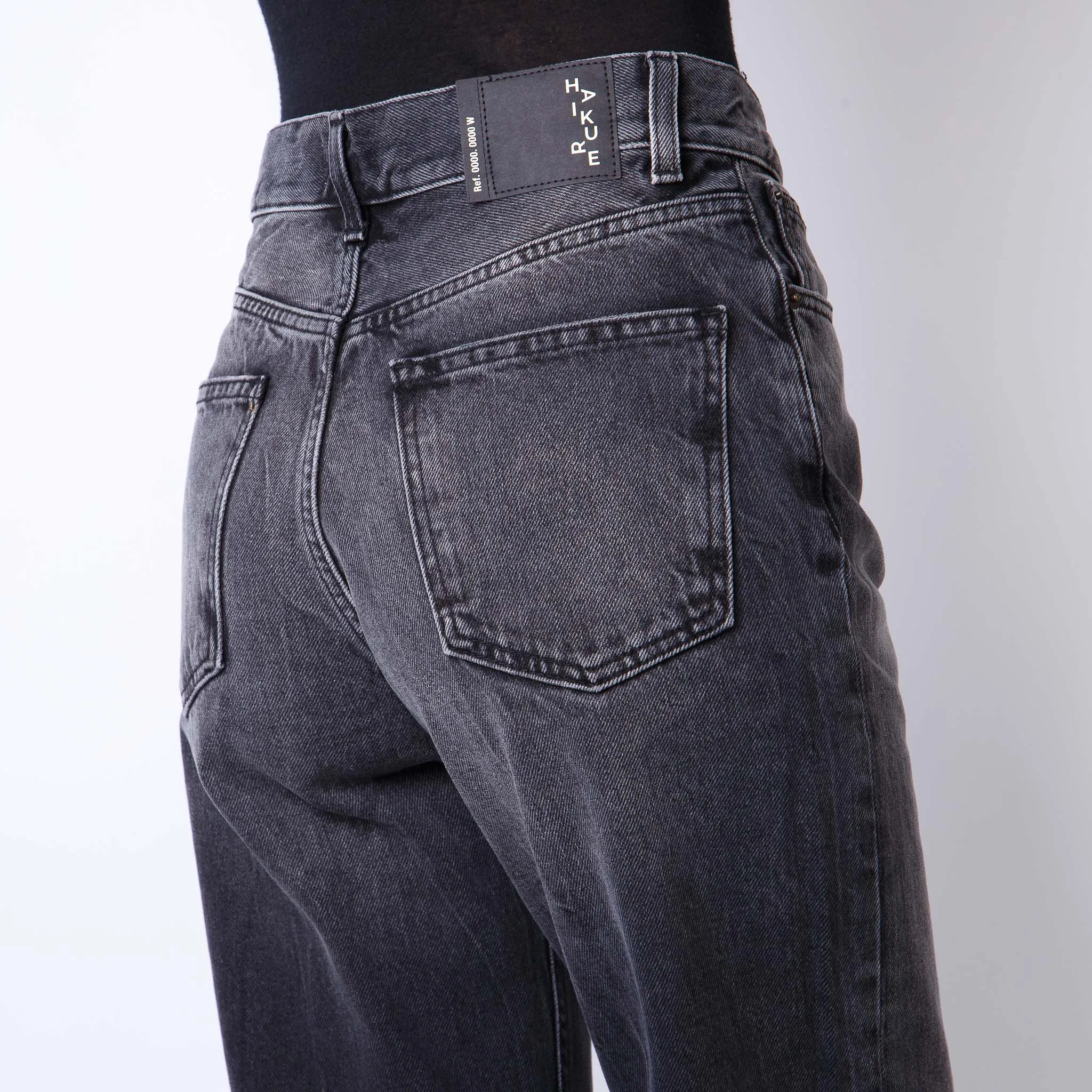 HAIKURE JEANS KOREASPIDER BLACK L0790 BLACK