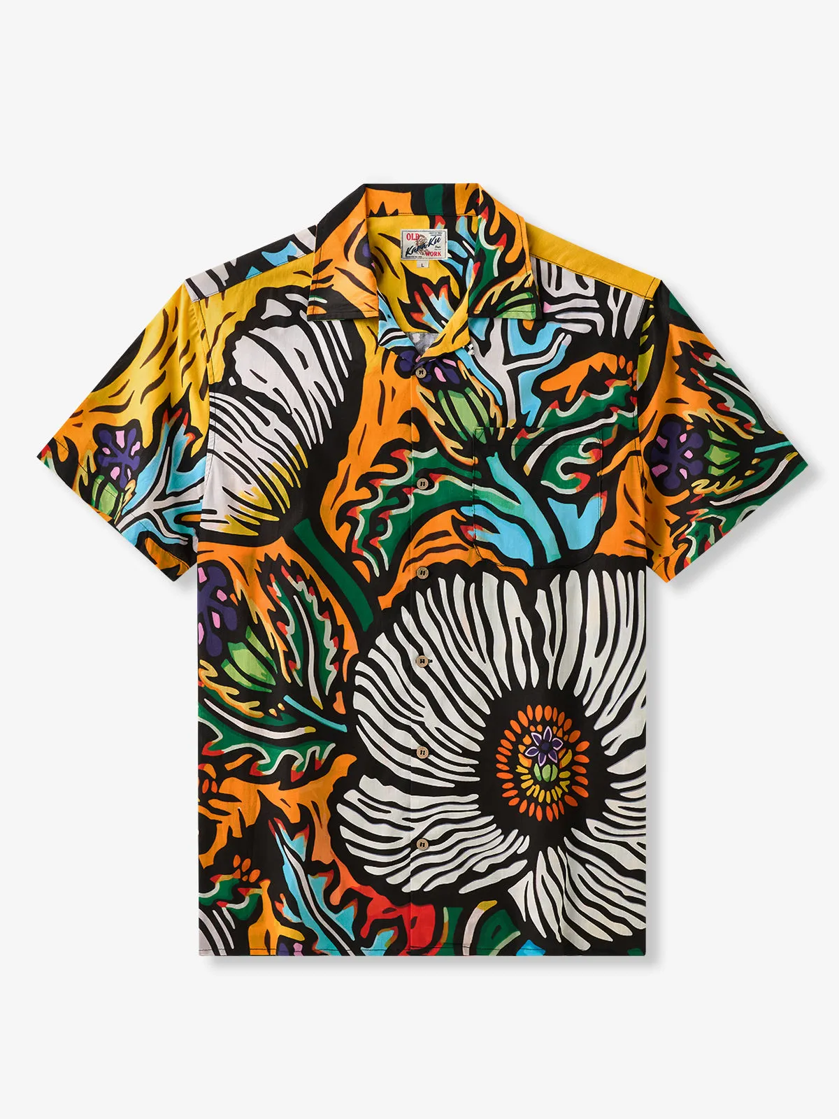 Hawaiian Puakala Cotton Camp Shirt