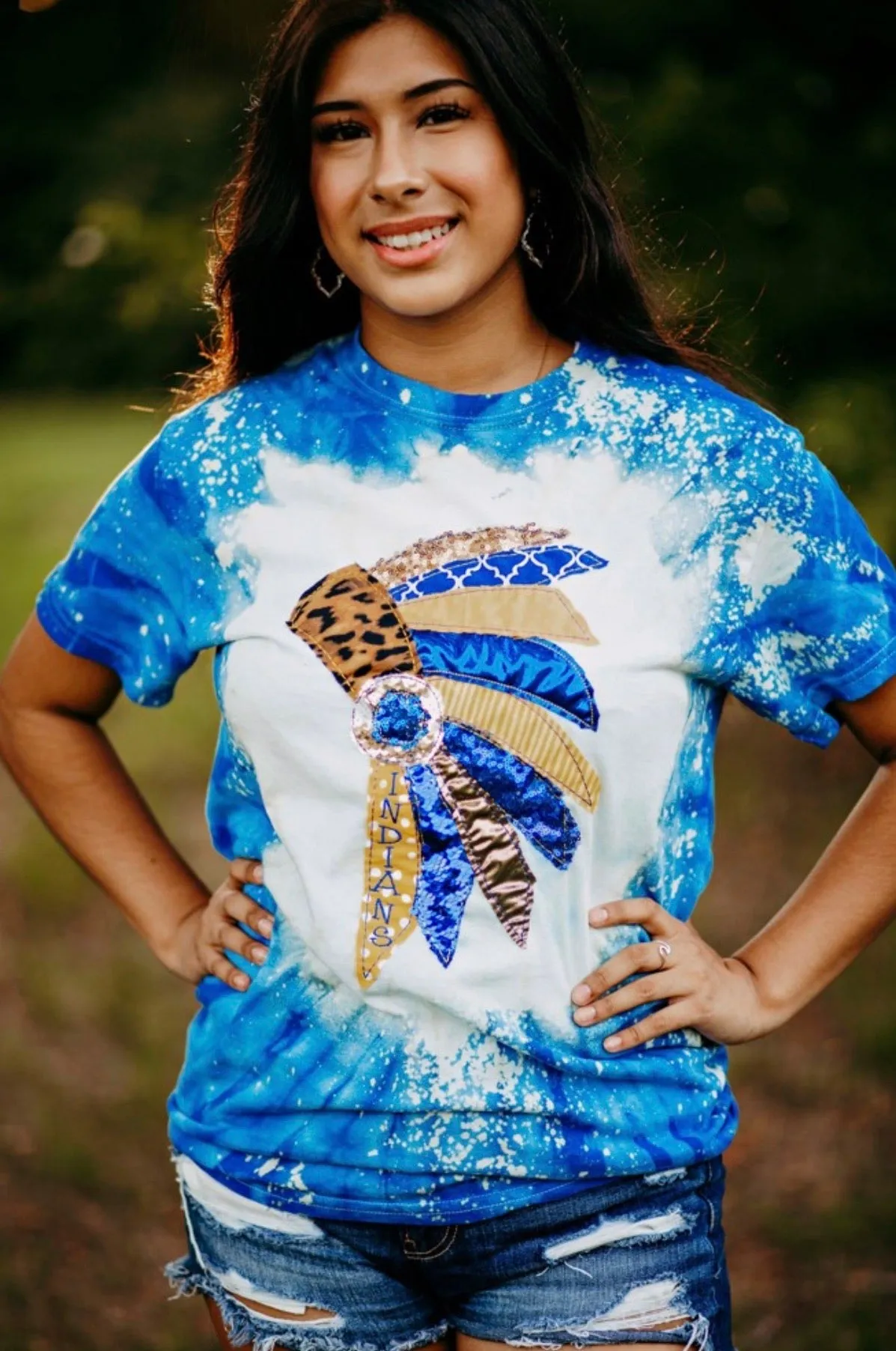 Headdress Tie Dye Spirit Shirt