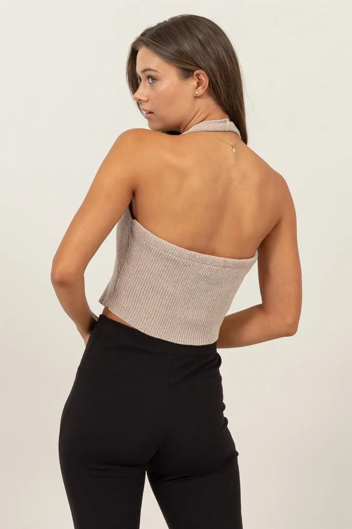 Heartbreaker Champagne Strapless Top