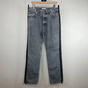 Helmut Lang Grey Zipper Jeans