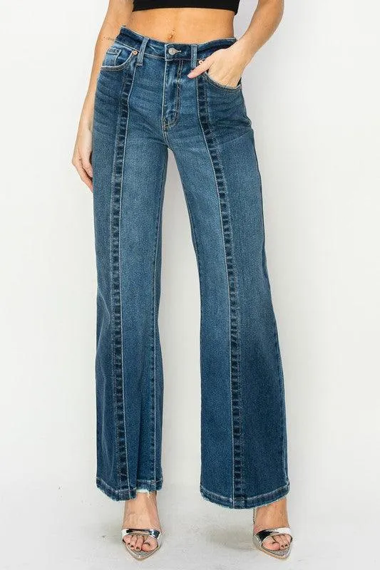 High Rise Relaxed Flared Jeans