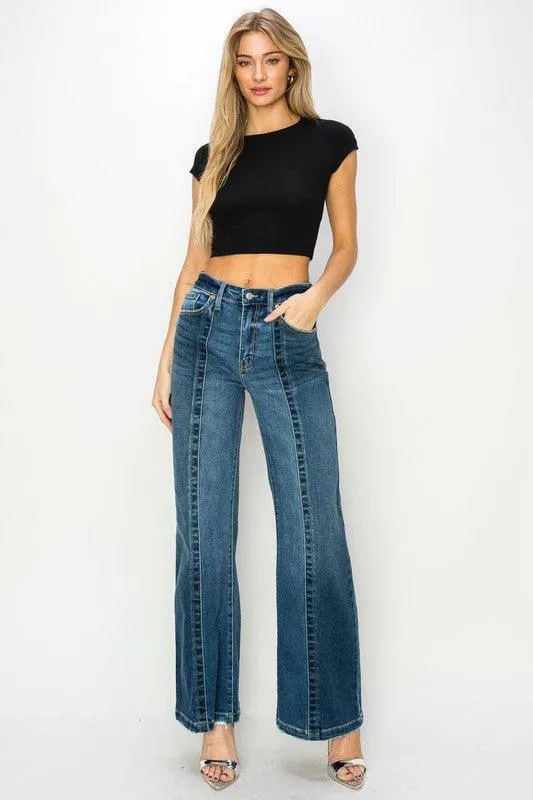 High Rise Relaxed Flared Jeans