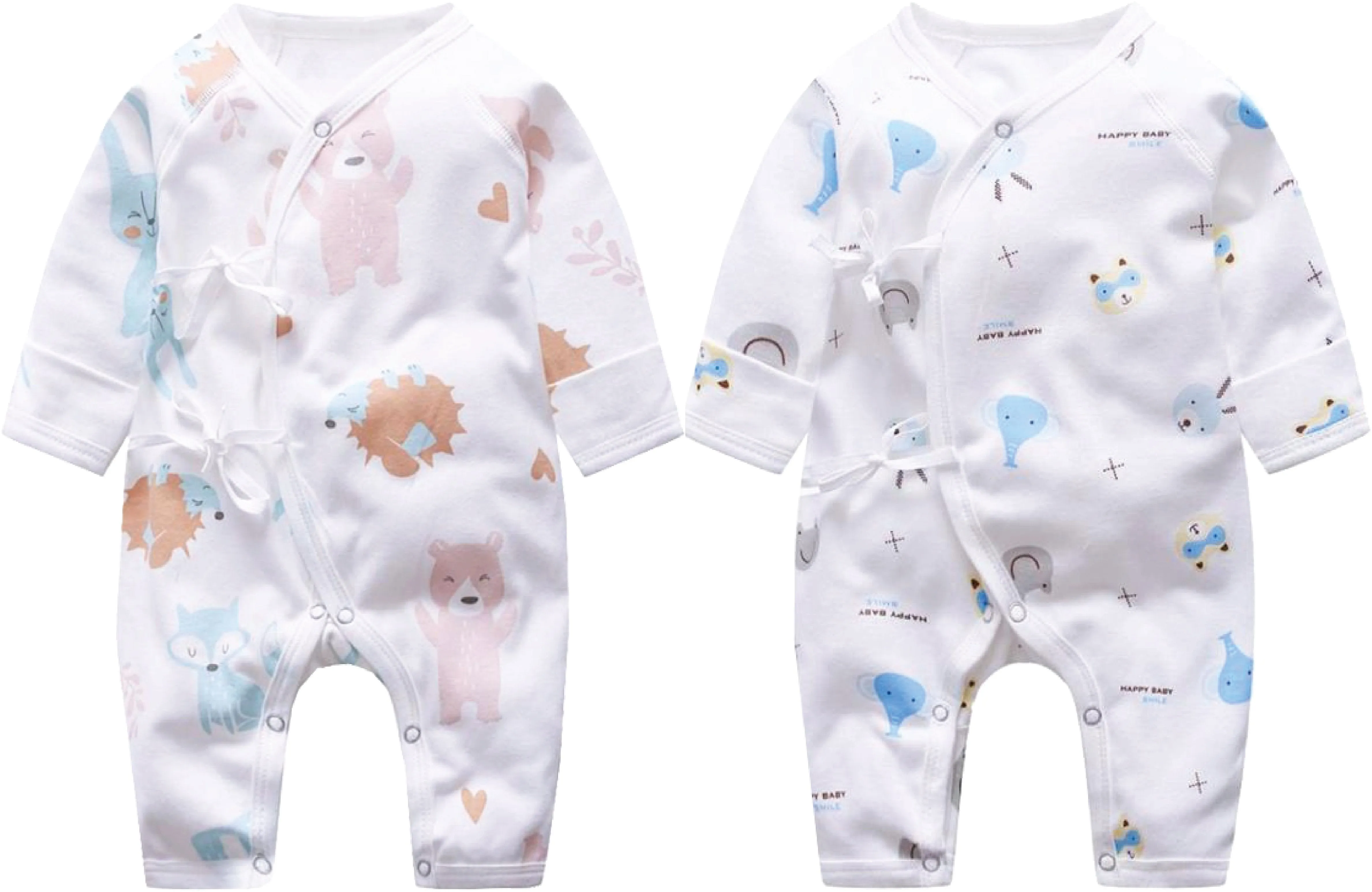 Infant Romper Combo- Teddy & Happy Elephant [Jabla Style]