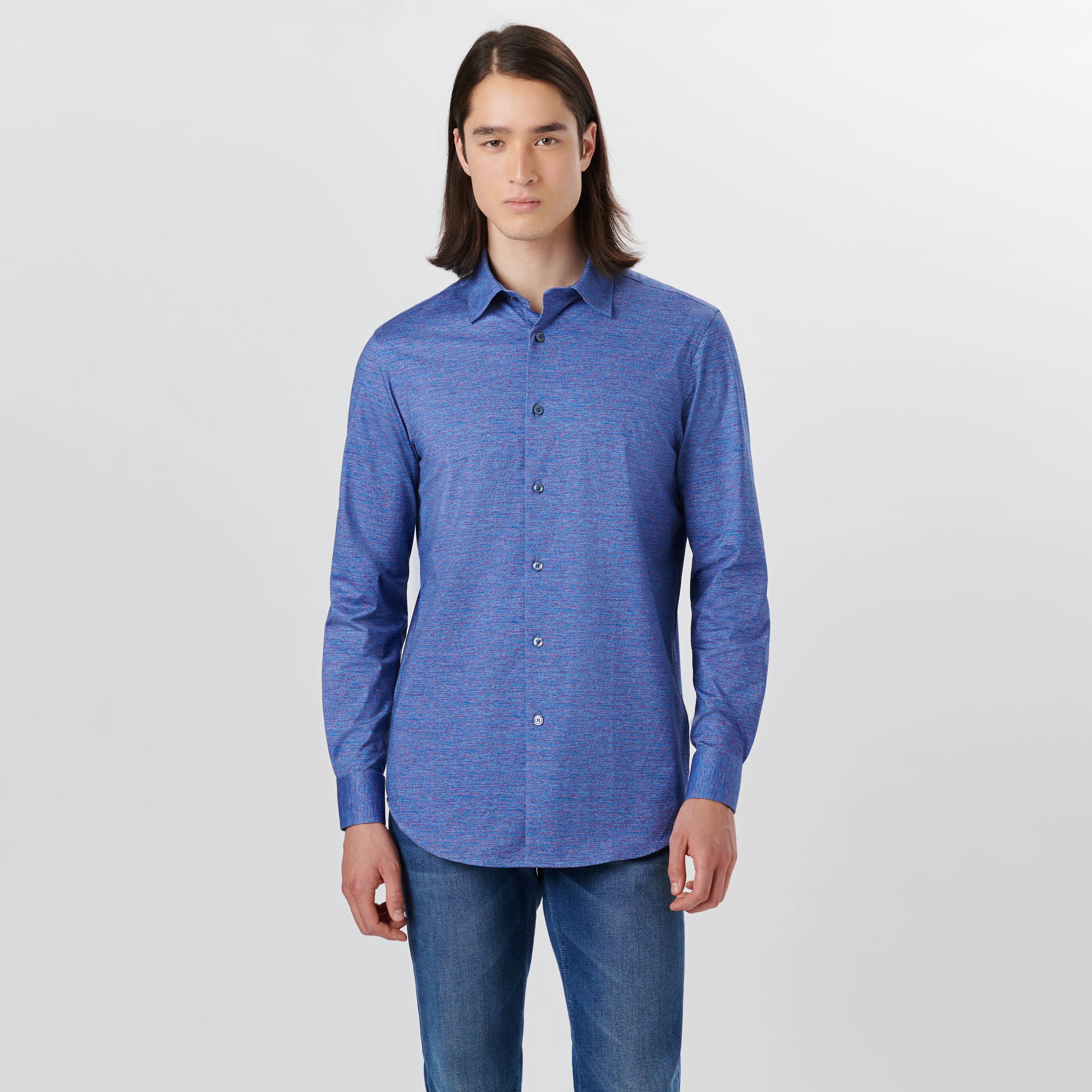 JAMES Chambray Print OoohCotton Shirt