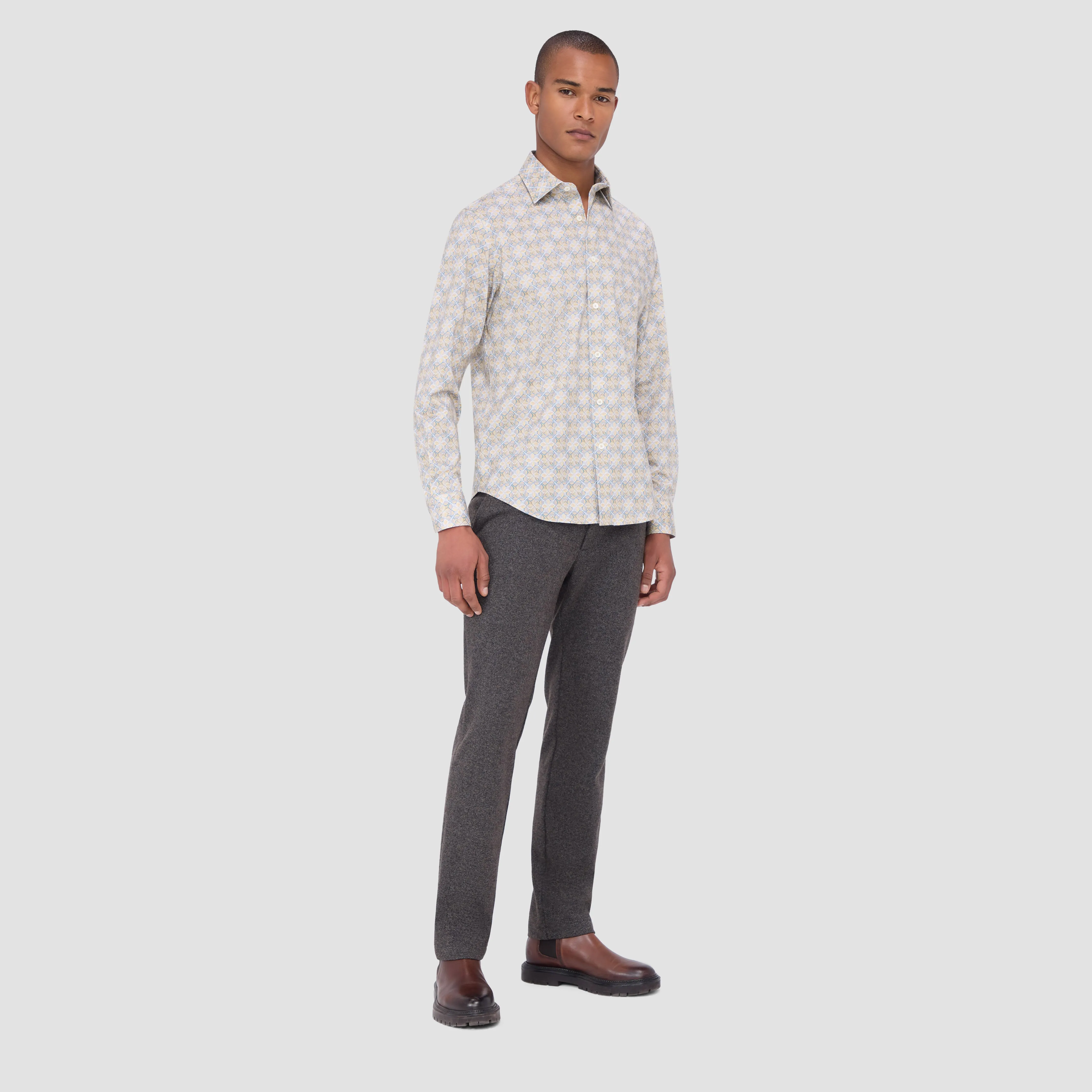 James Geometric Abstract OoohCotton Shirt