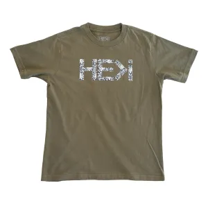 KID'S TIARE LOGO TEE IN MILITARY GREEN