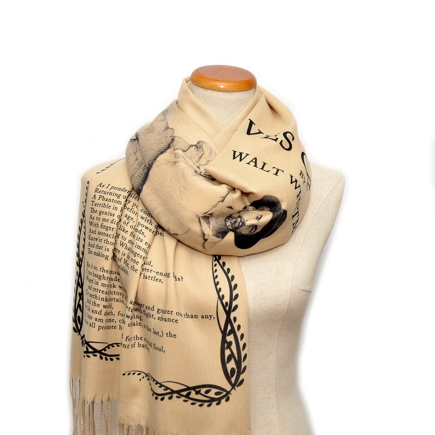 Leaves of Grass by Walt Whitman Shawl Scarf Wrap