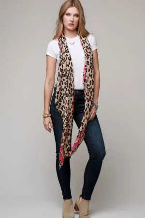 Leopard print scarf