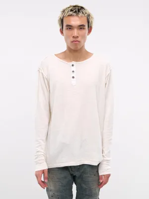 Long Sleeve Henley (JM101-IVORY)