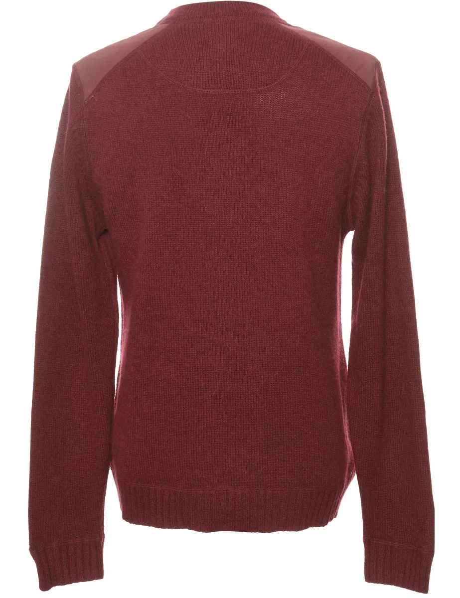 Long Sleeved Maroon Jumper - L