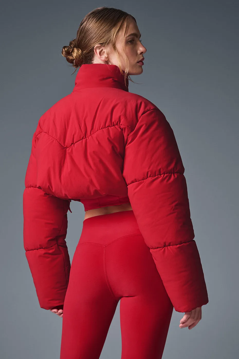 Main Act Corset Puffer - Bold Red