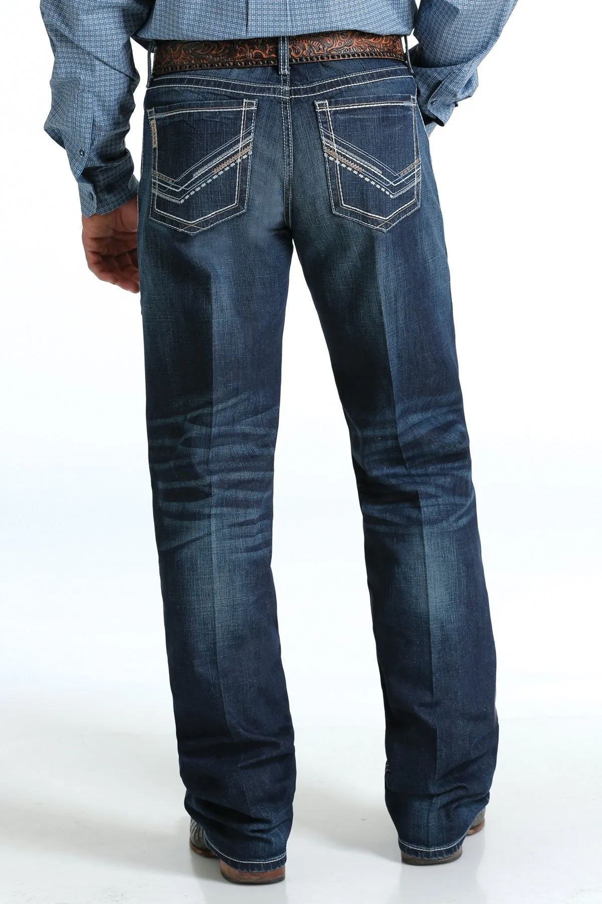 Men's Cinch Grant Multi Stitch Indigo Jean