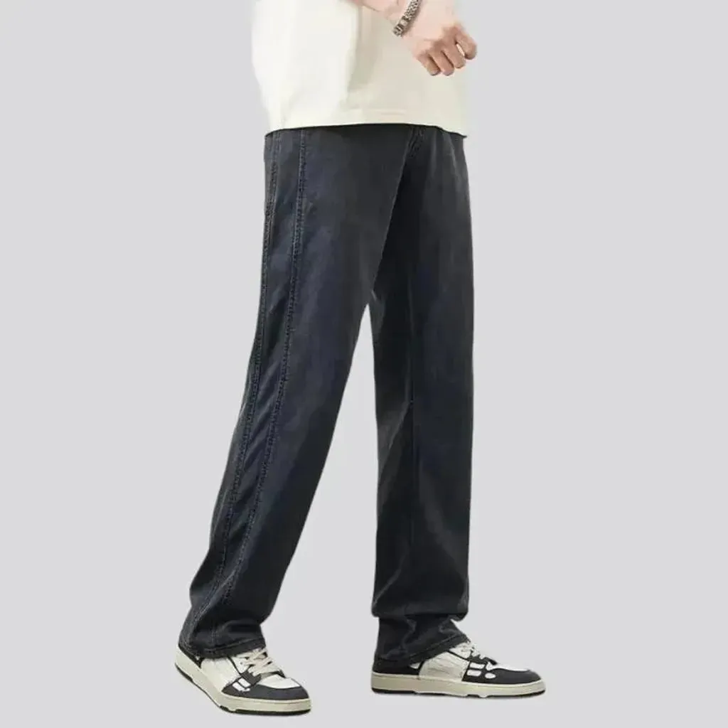 Men's double-side-stitching jeans